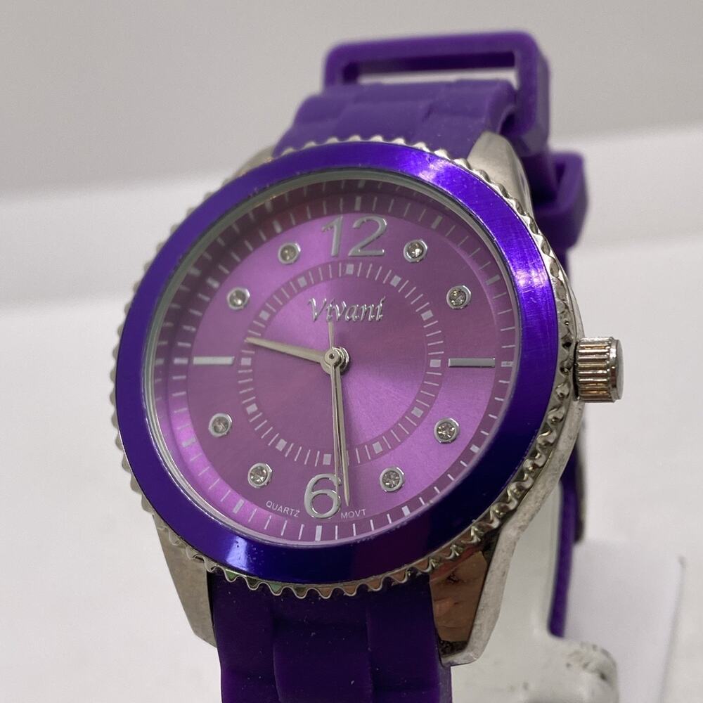 Vivani Womens Purple Watch New Battery